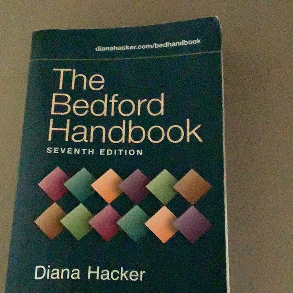 The Bedford handbook seventh edition by Diana Hacker. In very good condi…